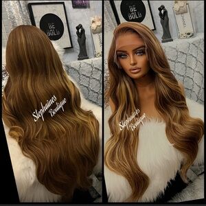 Human Hair Blended Lace Front Wig
